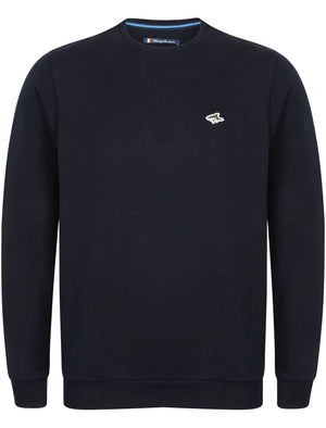 Lockmead Crew Neck Sweatshirt in True Navy Le Shark Tokyo Laundry