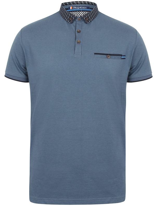 Macbean Cotton Polo Shirt In Bijou Blue - Le Shark