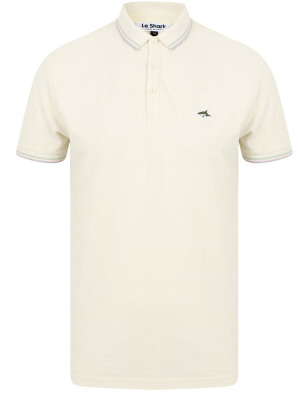 Milligan Cotton Pique Polo Shirt In Corn Field - Le Shark