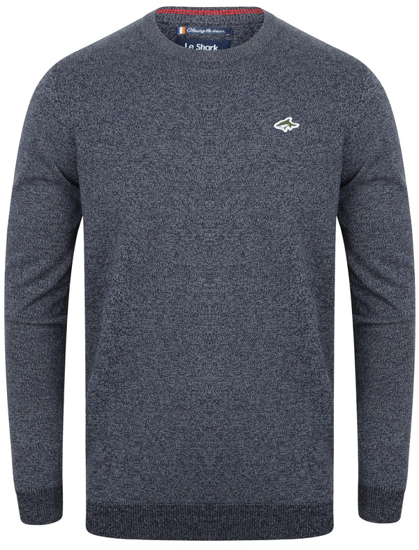 Sand Piper Cotton Knit Twist Jumper in Maritime Blue - Le Shark