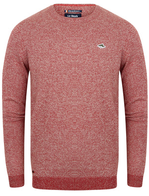Sand Piper Cotton Knit Twist Jumper in Red - Le Shark
