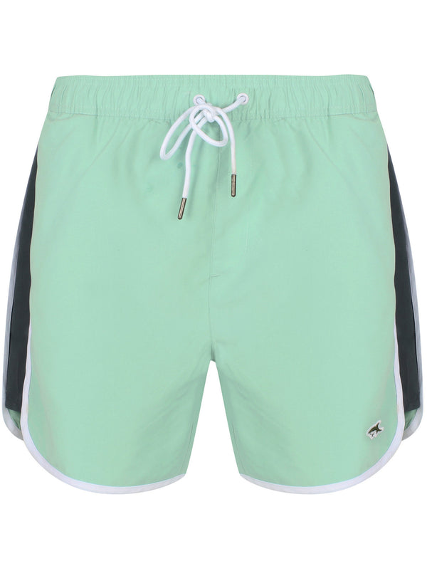 Stanford Runner Swim Shorts In Aquifer - Le Shark