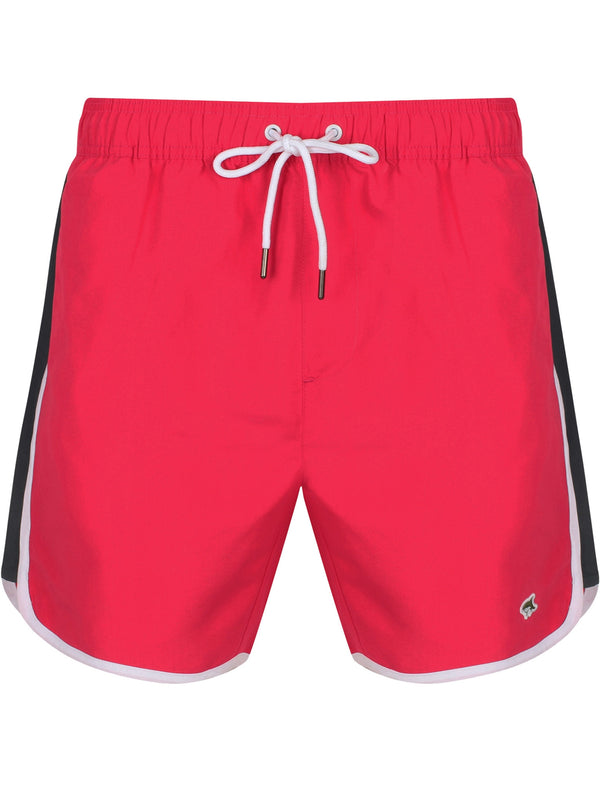 Stanford Runner Swim Shorts In Rose Red - Le Shark