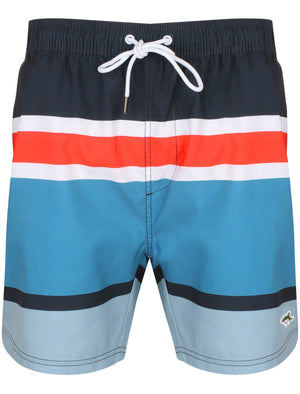 Volos Colour Block Swim Shorts In Blue Ester - Le Shark