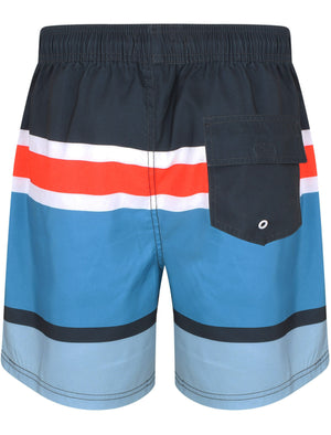 Volos Colour Block Swim Shorts In Blue Ester - Le Shark