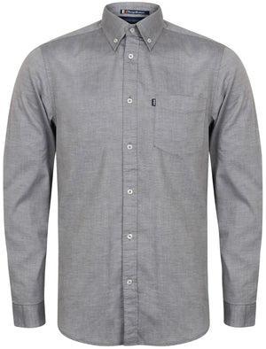 Wilder Long Sleeve Cotton Shirt in Charcoal - Le Shark