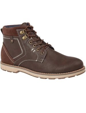Catalonia Lace Up Boots in Brown
