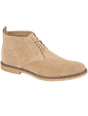 Panama Suedette Desert Boots In Sand