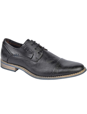 Senator Lace Up Derby Shoes in Black