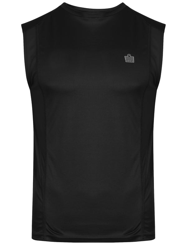 Mens Shawn Sportswear Vest Top in Black - Admiral
