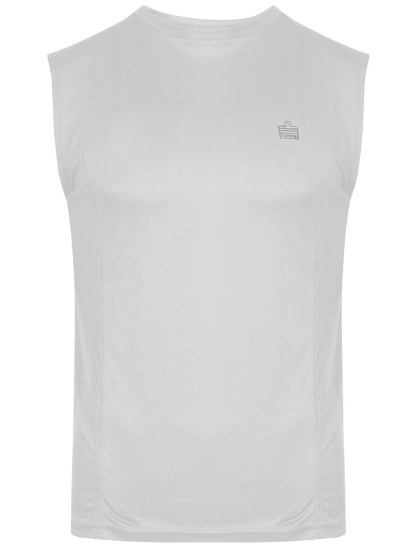 Mens Shawn Sportswear Vest Top in White - Admiral