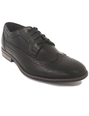 Mens Alric Lace Up Brogues in Black