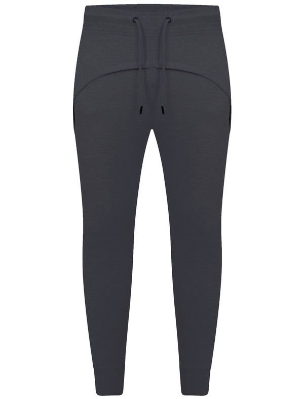Mens Patrick Curved Panel Cuffed Joggers in Midnight Blue