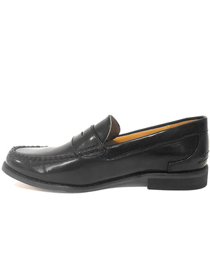Mens Brice Penny Loafers in Black