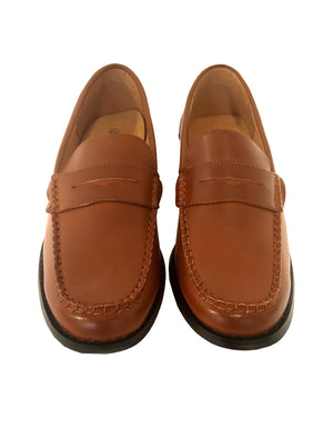 Mens Brice Penny Loafers in Mid Tan