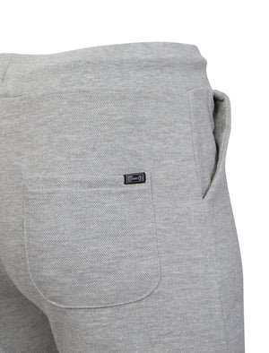 Chesemen Textured Piqué Shorts in Light Grey Marl - Dissident
