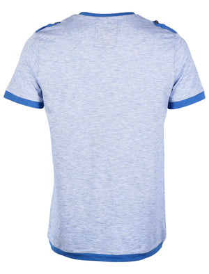 Dissident Zoo4 Cotton V Neck t-shirt in Olympian Blue