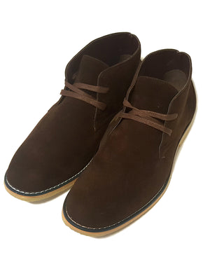 Mens Francisco Suedette Desert Boots in Brown