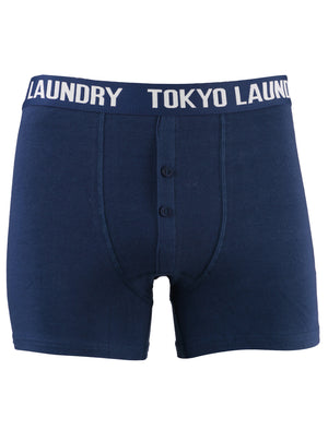 Gladstone Boxer Shorts Set in Washed Purple / Estate Blue - Tokyo Laundry