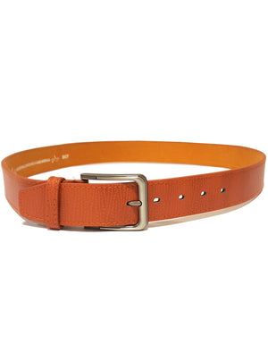 Mens Max Leather Belt in Tan