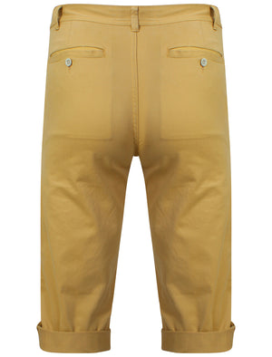 Roberto Cotton Twill 3/4 Length Shorts in Sand - Tokyo Laundry