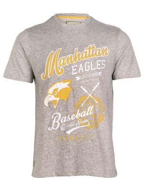 South Shore Baseball Crew Neck T-shirt in grey