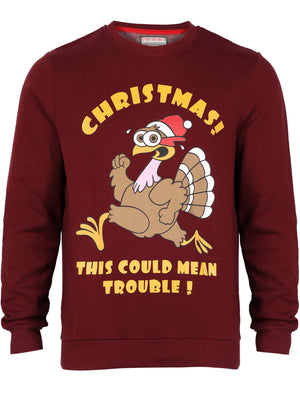 Merry Christmas Turkey red Xmas jumper sweatshirt