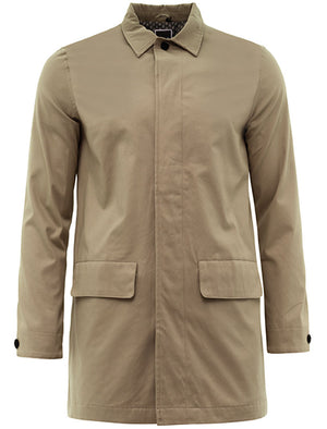 Stuart Mac Trench Coat with Pockets In Stone