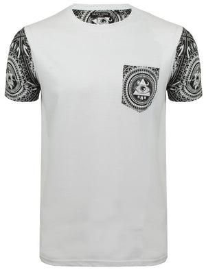 Cooper Illuminati Print Short Sleeve T-Shirt in White