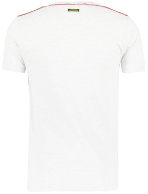 Wild Tiger Applique Crew Neck T-shirt In White
