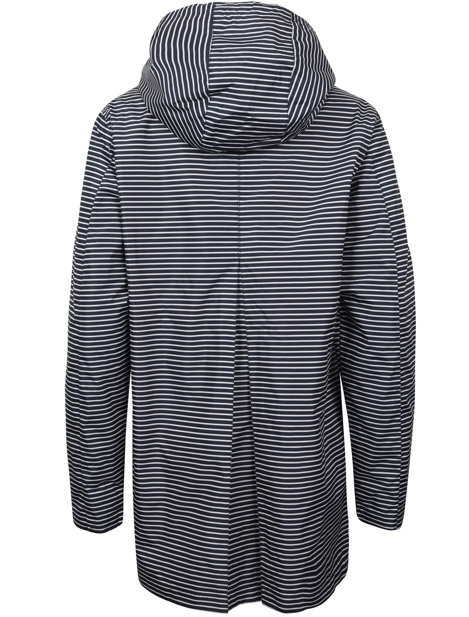 Black and white striped raincoat shop