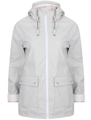 Puffin Shower Resistant Hooded Rain Coat in Glacier Grey - Northern Expo