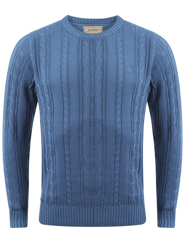 Men's Cotton Rich Blue Jumper