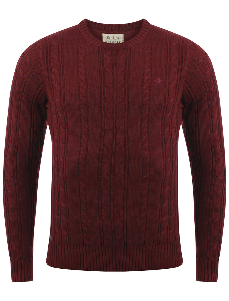 Men's Cotton Rich Oxblood Jumper – Tokyo Laundry