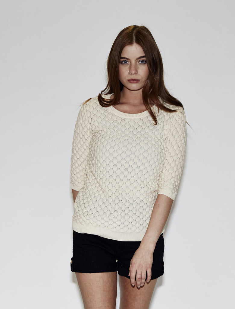 Amara Reya Petal white jumper – Tokyo Laundry