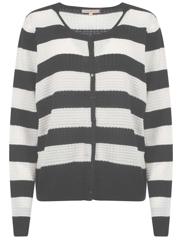 Plum Tree Audrey navy striped cardigan
