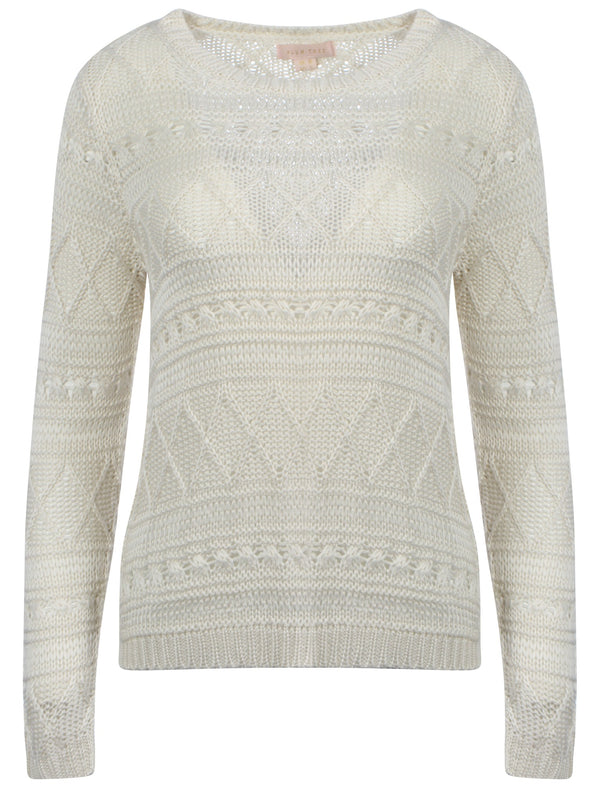 Plum Tree Bridget white jumper