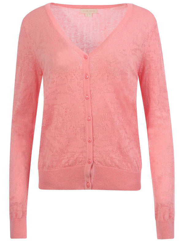 Plum Tree Burdock pink Cardigan