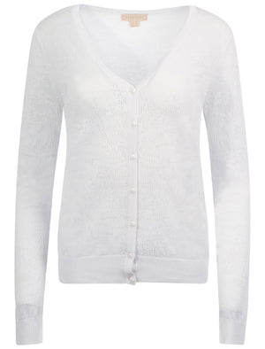 Plum Tree Burdock white Cardigan