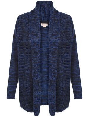Plum Tree Oak Cardigan in Navy Blue & Turkish Sea