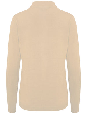 Ramsay Turtle Neck Cashmillon Knitted Jumper in Clotted Cream - Plum Tree