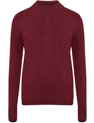 Ramsay Turtle Neck Cashmillon Knitted Jumper in Wild Berry - Plum Tree