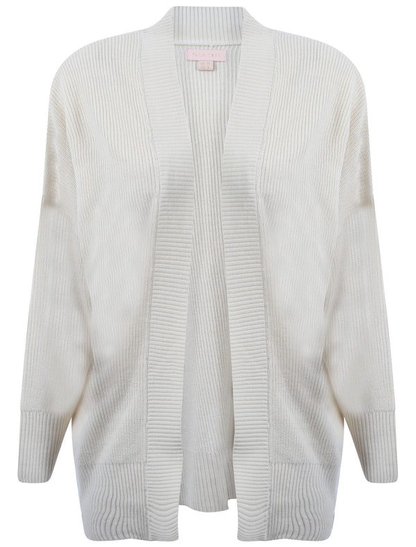 Plum Tree Wood Sorrel white cardigan