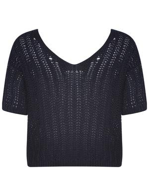 Plum Tree Zephyranth navy jumper