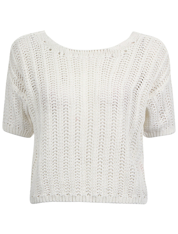 Plum Tree Zephyranth white jumper