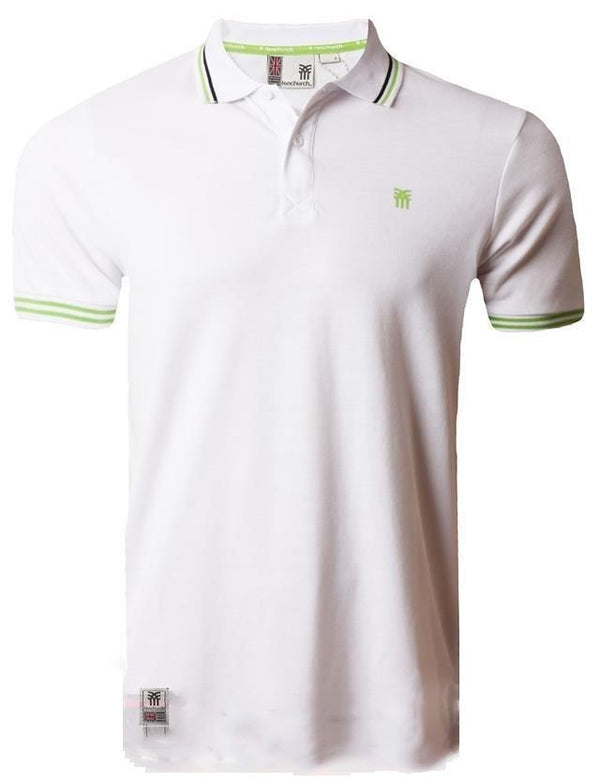 Fenchurch Blackwall tipped white polo shirt