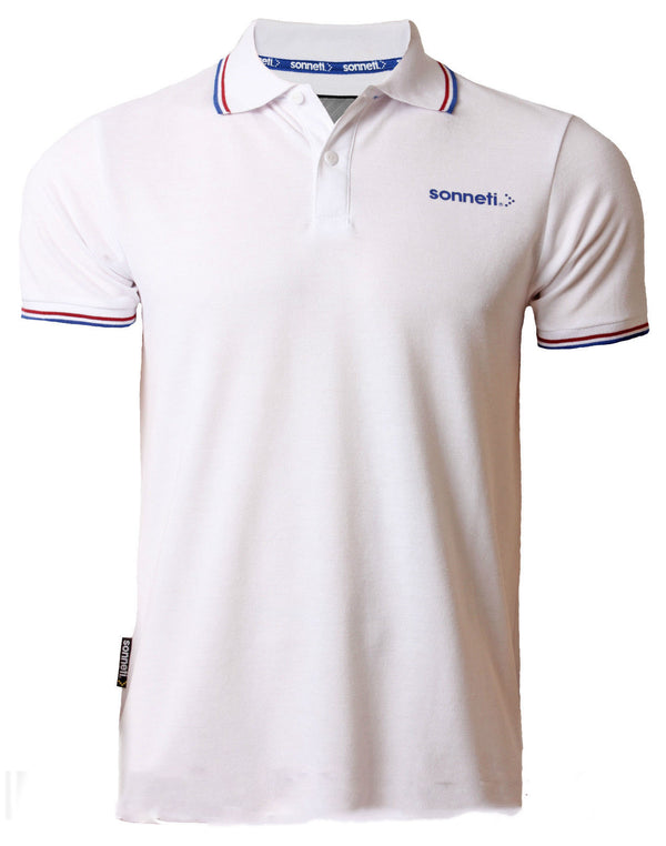 Sonneti City Road white tipped polo shirt