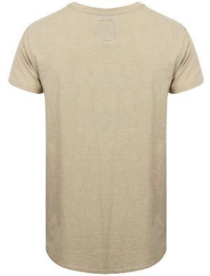 St Abran Longline Cotton T-Shirt with Rips in Silver Cloud - Saint & Sinner