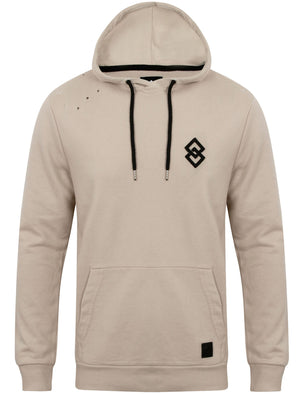 St Dismas Pullover Hoodie with Rips in Silver Cloud - Saint & Sinner