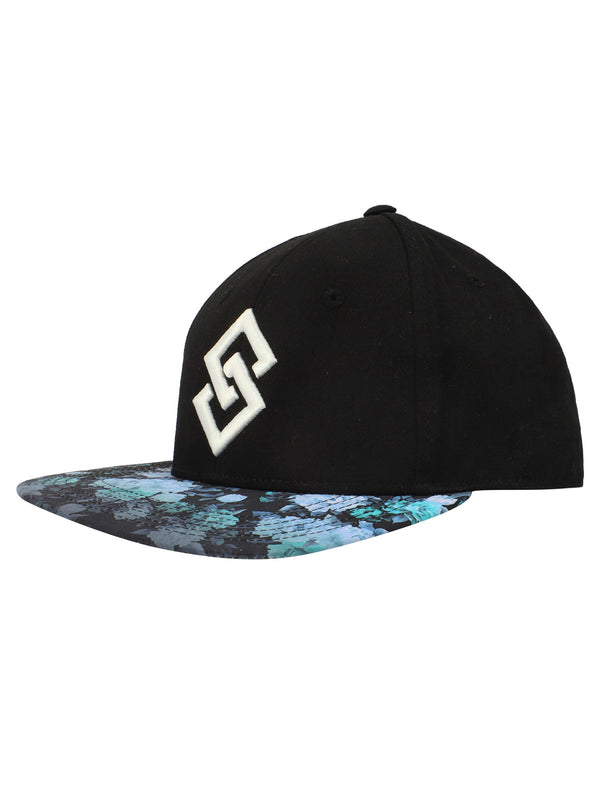 Circa95 Sublimation Floral Printed Cap In Black - Saint & Sinner